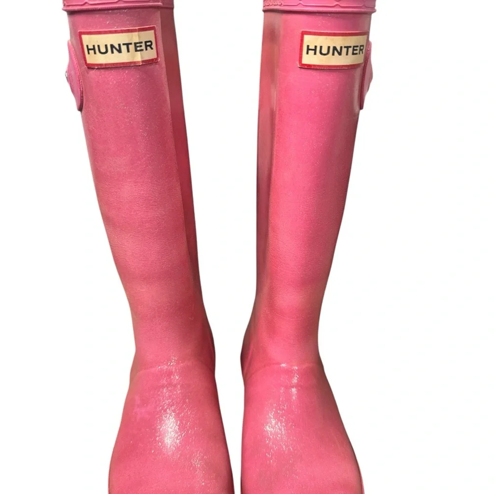 Pink Kids Hunter Tall Rainboots